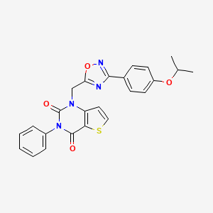 molecular formula C24H20N4O4S B11198597 1-methyl-4-morpholin-4-yl-N-phenyl-1H-pyrazolo[3,4-d]pyrimidin-6-amine 