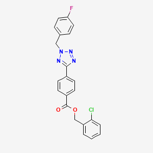 2-chlorobenzyl 4-[2-(4-fluorobenzyl)-2H-tetrazol-5-yl]benzoate