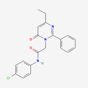 N-(4-chlorophenyl)-2-(4-ethyl-6-oxo-2-phenylpyrimidin-1(6H)-yl)acetamide