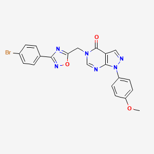 5-((3-(4-bromophenyl)-1,2,4-oxadiazol-5-yl)methyl)-1-(4-methoxyphenyl)-1H-pyrazolo[3,4-d]pyrimidin-4(5H)-one