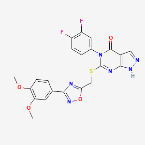 N'-1,3-benzodioxol-5-yl-N-methyl-N-{[1-methyl-5-(pyrrolidin-1-ylcarbonyl)-1H-benzimidazol-2-yl]methyl}urea