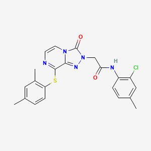 N-(2-chloro-4-methylphenyl)-2-{8-[(2,4-dimethylphenyl)sulfanyl]-3-oxo[1,2,4]triazolo[4,3-a]pyrazin-2(3H)-yl}acetamide