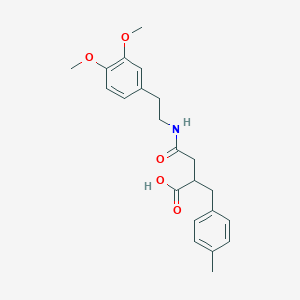 4-{[2-(3,4-Dimethoxyphenyl)ethyl]amino}-2-(4-methylbenzyl)-4-oxobutanoic acid