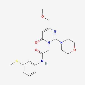 2-[4-(methoxymethyl)-2-(morpholin-4-yl)-6-oxopyrimidin-1(6H)-yl]-N-[3-(methylsulfanyl)phenyl]acetamide