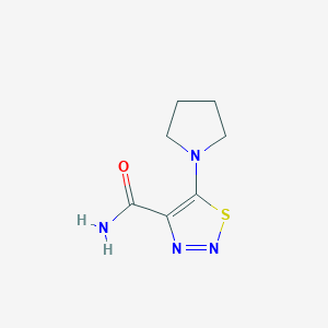 5-(Pyrrolidin-1-yl)-1,2,3-thiadiazole-4-carboxamide