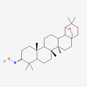 (3E,5xi,9xi,13xi,17xi,18xi)-N-hydroxy-19,28-epoxyoleanan-3-imine