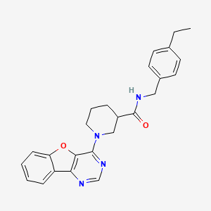 1-([1]benzofuro[3,2-d]pyrimidin-4-yl)-N-(4-ethylbenzyl)piperidine-3-carboxamide