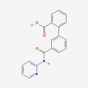 molecular formula C19H14N2O3 B11199004 3'-(Pyridin-2-ylcarbamoyl)biphenyl-2-carboxylic acid 