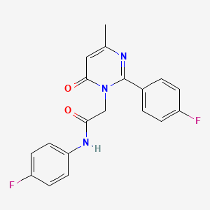 molecular formula C19H15F2N3O2 B11199041 N-(4-fluorophenyl)-2-[2-(4-fluorophenyl)-4-methyl-6-oxopyrimidin-1(6H)-yl]acetamide 