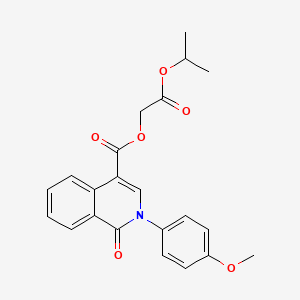 2-Isopropoxy-2-oxoethyl 2-(4-methoxyphenyl)-1-oxo-1,2-dihydroisoquinoline-4-carboxylate