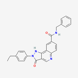 N-benzyl-2-(4-ethylphenyl)-3-oxo-2H,3H,5H-pyrazolo[4,3-c]quinoline-8-carboxamide