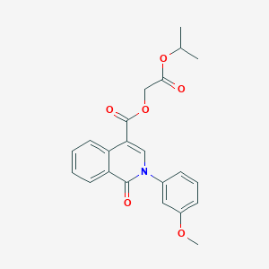 2-Isopropoxy-2-oxoethyl 2-(3-methoxyphenyl)-1-oxo-1,2-dihydroisoquinoline-4-carboxylate