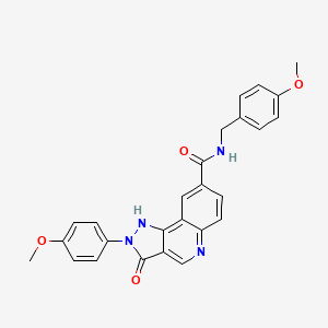 molecular formula C26H22N4O4 B11199126 N-(3,5-dimethylphenyl)-3-ethyl-N-(2-methylbenzyl)[1,2,4]triazolo[4,3-a]pyridine-8-sulfonamide 