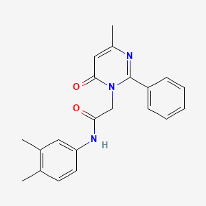 N-(3,4-dimethylphenyl)-2-(4-methyl-6-oxo-2-phenylpyrimidin-1(6H)-yl)acetamide