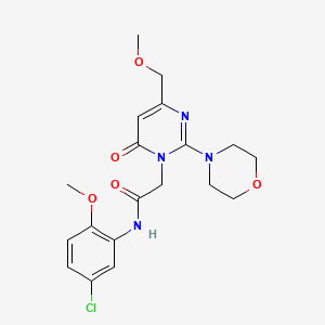 N-(5-chloro-2-methoxyphenyl)-2-[4-(methoxymethyl)-2-(morpholin-4-yl)-6-oxopyrimidin-1(6H)-yl]acetamide