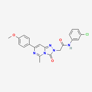 N-(3-chlorophenyl)-2-[7-(4-methoxyphenyl)-5-methyl-3-oxo[1,2,4]triazolo[4,3-c]pyrimidin-2(3H)-yl]acetamide