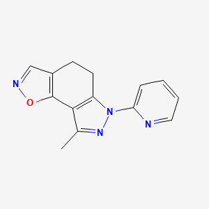 8-methyl-6-(pyridin-2-yl)-5,6-dihydro-4H-[1,2]oxazolo[5,4-e]indazole