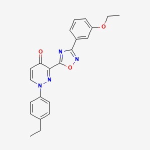 3-(3-(3-ethoxyphenyl)-1,2,4-oxadiazol-5-yl)-1-(4-ethylphenyl)pyridazin-4(1H)-one