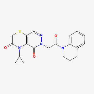 4-cyclopropyl-6-(2-(3,4-dihydroquinolin-1(2H)-yl)-2-oxoethyl)-2H-pyridazino[4,5-b][1,4]thiazine-3,5(4H,6H)-dione