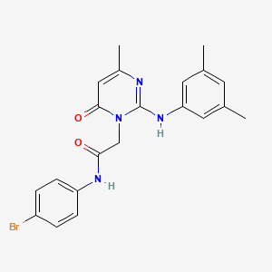 N-(4-bromophenyl)-2-{2-[(3,5-dimethylphenyl)amino]-4-methyl-6-oxopyrimidin-1(6H)-yl}acetamide