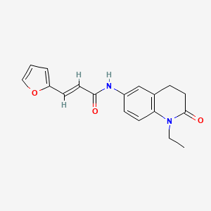 (E)-N-(1-ethyl-2-oxo-1,2,3,4-tetrahydroquinolin-6-yl)-3-(furan-2-yl)acrylamide