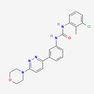 1-(3-Chloro-2-methylphenyl)-3-(3-(6-morpholinopyridazin-3-yl)phenyl)urea