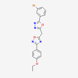 5-{[5-(3-Bromophenyl)-1,3,4-oxadiazol-2-yl]methyl}-3-(4-ethoxyphenyl)-1,2,4-oxadiazole