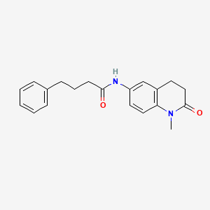 molecular formula C20H22N2O2 B11199378 N-(1-methyl-2-oxo-1,2,3,4-tetrahydroquinolin-6-yl)-4-phenylbutanamide 