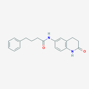 molecular formula C19H20N2O2 B11199394 N-(2-oxo-1,2,3,4-tetrahydroquinolin-6-yl)-4-phenylbutanamide 