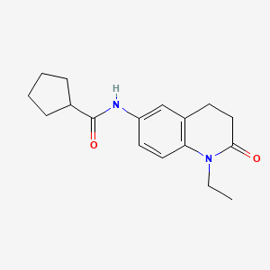 N-(1-ethyl-2-oxo-1,2,3,4-tetrahydroquinolin-6-yl)cyclopentanecarboxamide