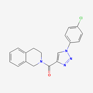 [1-(4-chlorophenyl)-1H-1,2,3-triazol-4-yl](3,4-dihydroisoquinolin-2(1H)-yl)methanone