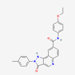 N-(4-ethoxyphenyl)-2-(4-methylphenyl)-3-oxo-2H,3H,5H-pyrazolo[4,3-c]quinoline-8-carboxamide