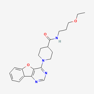 1-([1]benzofuro[3,2-d]pyrimidin-4-yl)-N-(3-ethoxypropyl)piperidine-4-carboxamide