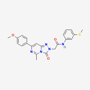 2-[7-(4-methoxyphenyl)-5-methyl-3-oxo[1,2,4]triazolo[4,3-c]pyrimidin-2(3H)-yl]-N-[3-(methylsulfanyl)phenyl]acetamide