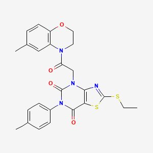 2-[1-(3,4-dimethylbenzyl)-1H-pyrrol-2-yl]-N-(4-fluorophenyl)-2-oxoacetamide