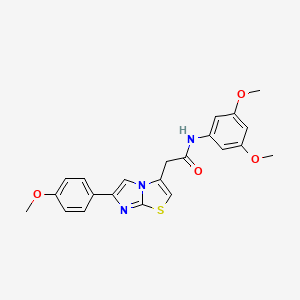 N-(3,5-dimethoxyphenyl)-2-(6-(4-methoxyphenyl)imidazo[2,1-b]thiazol-3-yl)acetamide