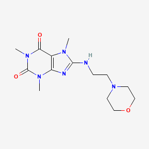 Purine-2,6-dione, 1,3,7-trimethyl-8-(2-morpholin-4-yl-ethylamino)-3,7-dihydro-