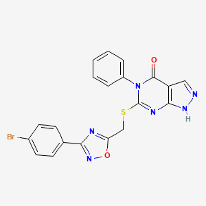 molecular formula C20H13BrN6O2S B11199637 3,3-dimethyl-N-(4-methylbenzyl)-1-(2-oxo-2-pyrrolidin-1-ylethyl)indoline-5-sulfonamide 