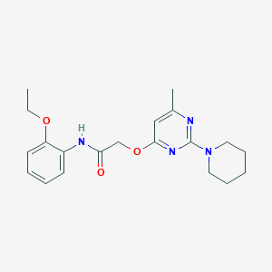 N-(2-ethoxyphenyl)-2-{[6-methyl-2-(piperidin-1-yl)pyrimidin-4-yl]oxy}acetamide