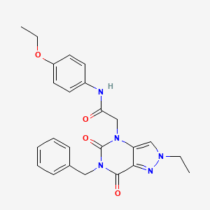 2-(6-benzyl-2-ethyl-5,7-dioxo-6,7-dihydro-2H-pyrazolo[4,3-d]pyrimidin-4(5H)-yl)-N-(4-ethoxyphenyl)acetamide