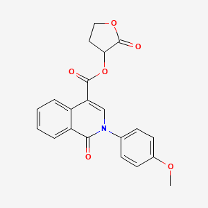 2-Oxotetrahydrofuran-3-yl 2-(4-methoxyphenyl)-1-oxo-1,2-dihydroisoquinoline-4-carboxylate