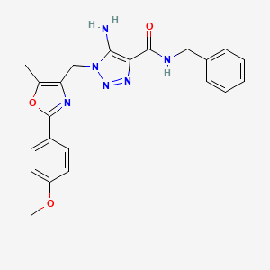 5-amino-N-benzyl-1-{[2-(4-ethoxyphenyl)-5-methyl-1,3-oxazol-4-yl]methyl}-1H-1,2,3-triazole-4-carboxamide