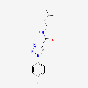 1-(4-fluorophenyl)-N-(3-methylbutyl)-1H-1,2,3-triazole-4-carboxamide