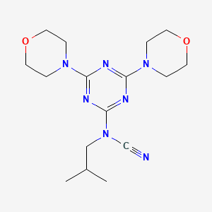 (4,6-Dimorpholin-4-yl-1,3,5-triazin-2-yl)-(2-methylpropyl)cyanamide