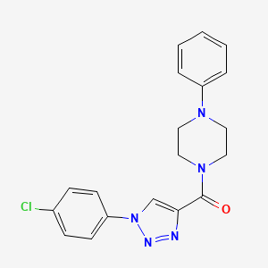 [1-(4-chlorophenyl)-1H-1,2,3-triazol-4-yl](4-phenylpiperazin-1-yl)methanone