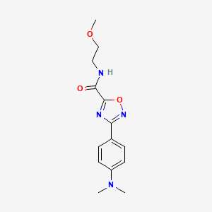 3-[4-(dimethylamino)phenyl]-N-(2-methoxyethyl)-1,2,4-oxadiazole-5-carboxamide