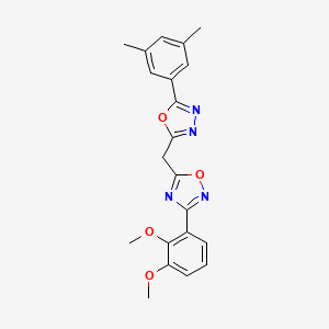 3-(2,3-Dimethoxyphenyl)-5-{[5-(3,5-dimethylphenyl)-1,3,4-oxadiazol-2-yl]methyl}-1,2,4-oxadiazole