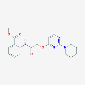 Methyl 2-[({[6-methyl-2-(piperidin-1-yl)pyrimidin-4-yl]oxy}acetyl)amino]benzoate