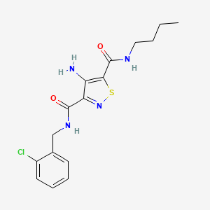 4-amino-N~5~-butyl-N~3~-(2-chlorobenzyl)-1,2-thiazole-3,5-dicarboxamide