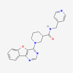 1-([1]benzofuro[3,2-d]pyrimidin-4-yl)-N-(pyridin-4-ylmethyl)piperidine-3-carboxamide